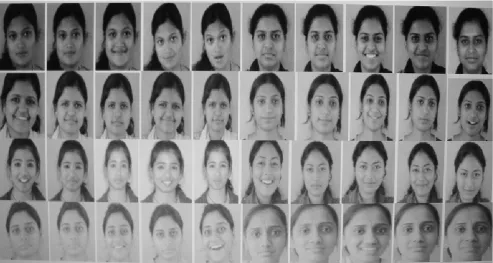 Fig 1. Sample of Japanese female Facial expression (JAFFE) database  