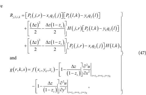 Table 2Results obtained using 2D and 3D Haar wavelets method are compared in  for different values 2M