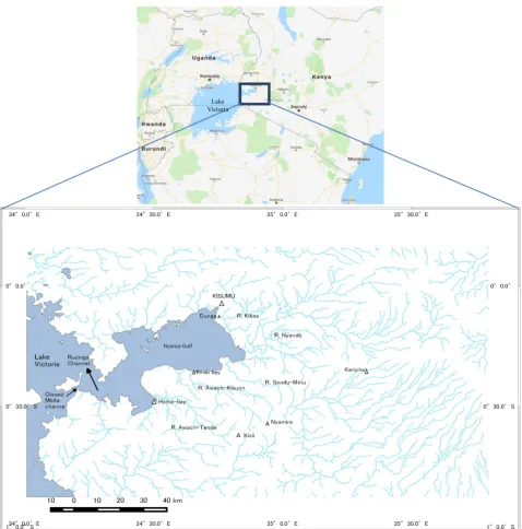 Figure 1. Nyanza Gulf catchment information. 