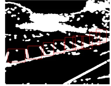 Fig. 10.Identiﬁed and marked park spaces in ROI of Figure 8