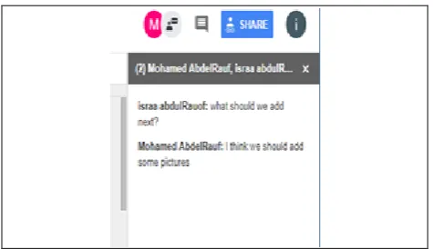Figure 5. Remote curser and remotely selected text fragment 