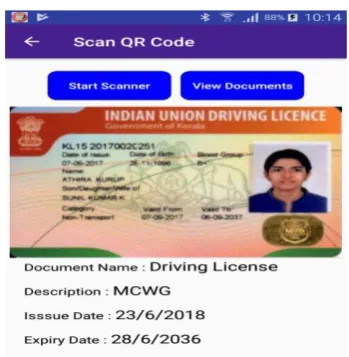 Fig. 11. Scanning QR code of user. 