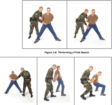 Figure 3-9. Gripping the Subject’s Fingers During a Frisk Search