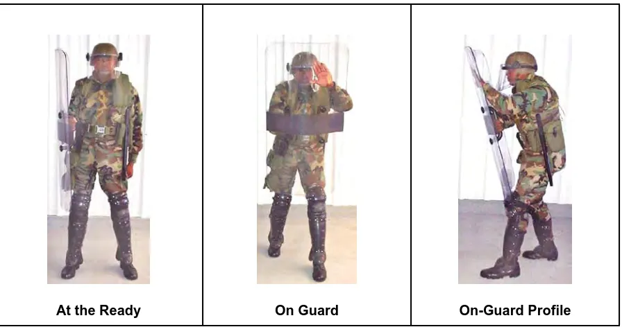 Figure 4-1. Riot Shield Positions