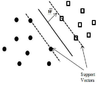 Fig 4: Linear support vector machine [19] 
