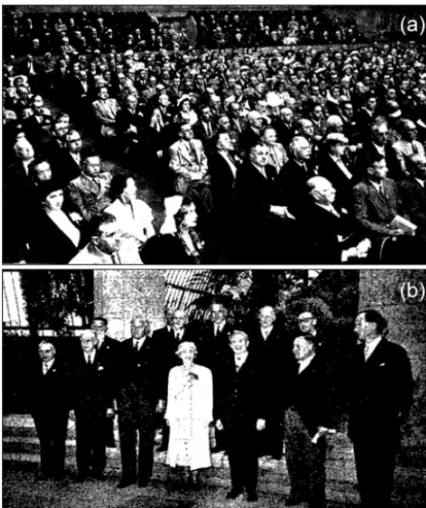 Figure 1. IX General Assembly of IUGG. (a) Opening Ceremonyat the Palais des Beaux-Arts, Brussels