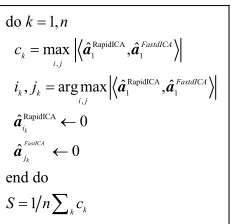 Figure 10. Procedure to compute a basis similarity. 