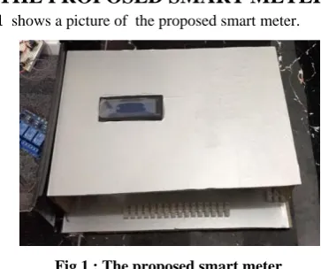 Fig 1 : The proposed smart meter 