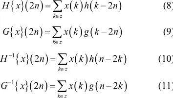 Figure 1 shows the construction of these operators. The operators lyze) any discrete function two orthogonal subspaces or length of the input vector keeping the total length of data unchanged