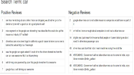 Fig 8: Identify Positive and Negative Reviews 