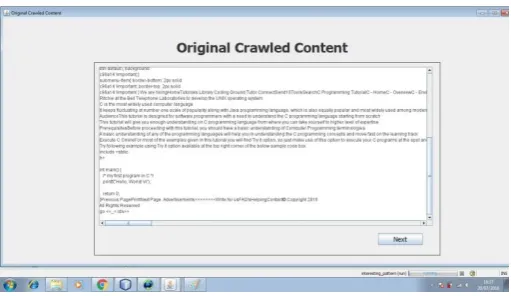 Figure 3: Crawling of the data successfully 