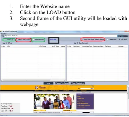 Fig 5: Web Application launch with valid URL 