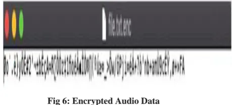 Fig 7: Decrypted Audio Data 