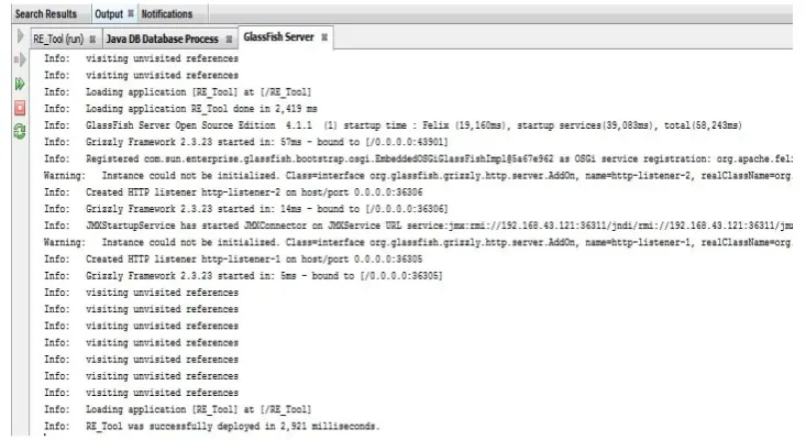 Figure 1 shows the screenshot of deployment of “ReqPriSec”  