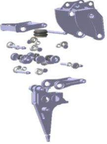 Figure 1. Hydraulic ripper explosion map. 