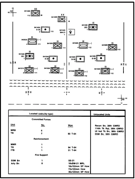 Figure 3-5. Order of battle situation map with caption box.