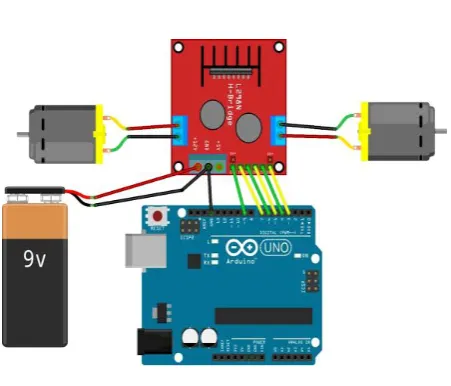 Fig -2.3.1: Motor Driver Module 