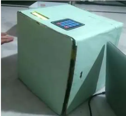 Fig a): When we enter password correctly through keypad. Servo motor rotates 180 degree and the door opens