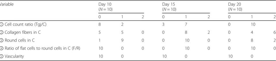 Table 2 Summary of the maturity scores between the groups
