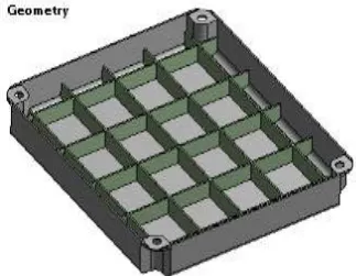 Fig. 1 CATIA model ECU housing without Stiffener. 