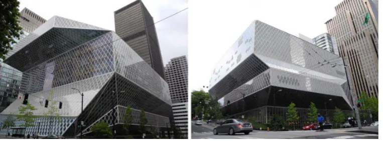 Figure 2. Spatial configuration of the Seattle Central Library. 