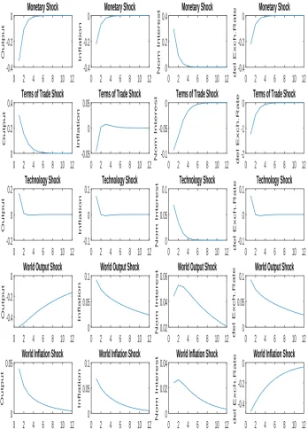 Figure 1.1: Impulse response functions. Note:The ﬁgure depicts the impulse re-