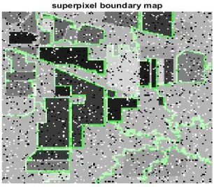 Figure 3: superpixel boundary map on Indian Pines.
