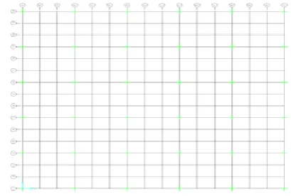 Fig 5.1 3D elevation view of 20 storey Flat slab buiding 