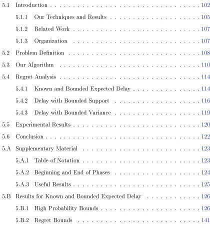 Table of Notation . . . . . . . . . . . . . . . . . . . . . . . . . . 123