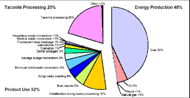 Figure 2 – Minnesota’s Estimate of Sources of Mercury Emissions 11