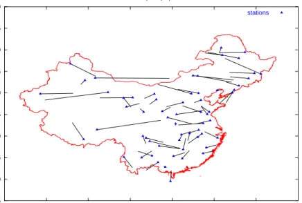 Figure 1: Model inferences vs true station locations: full data