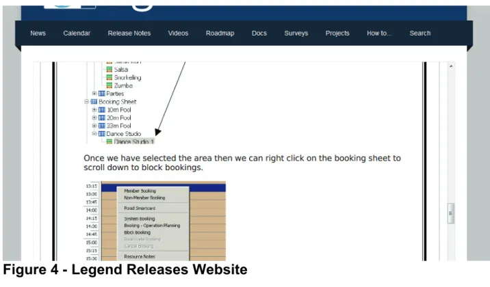 Figure 4 - Legend Releases Website