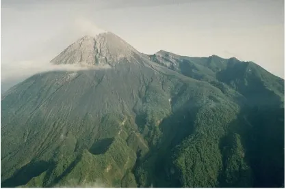 Figure 5.1. Aerial photograph of Gunung Merapi from the southwest (GVP, 2013). 
