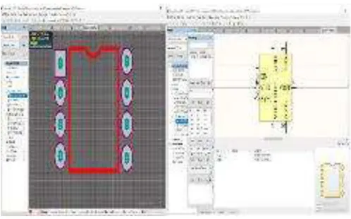 Figure 4.1: Symbol and footprint created for AD9834 