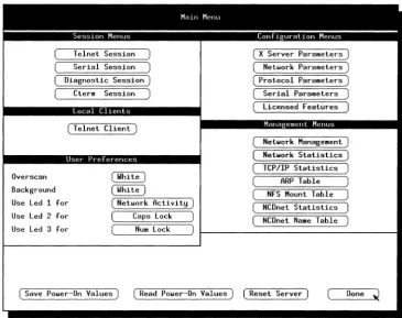 Figure 4-2. Main Menu 