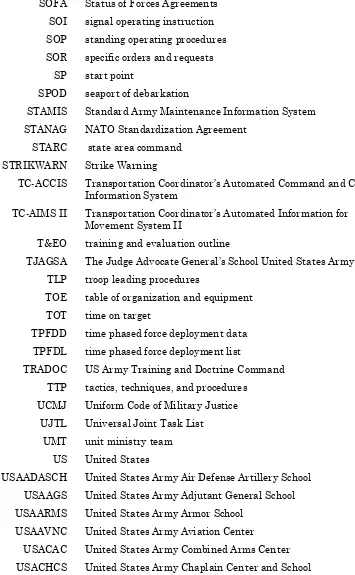 table of organization and equipment 