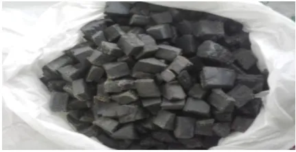 Figure 1 Rubber aggregates used in the present investigation 