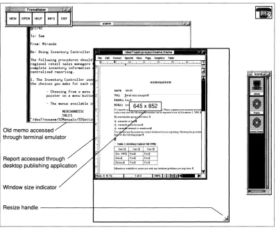 Figure 1-9 Enlarging a Window 