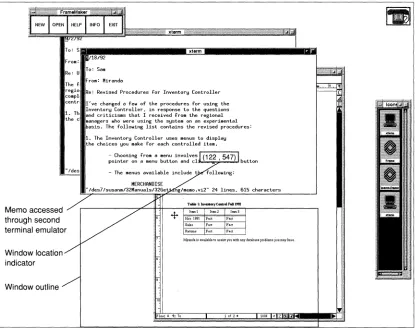 Figure 1-11 Moving a Window 