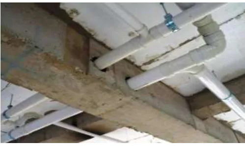Fig -1: Water pipe passing through straight beam