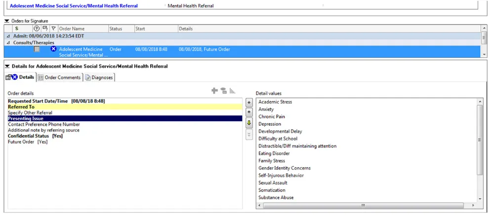 FIGURE 1Electronic referral through the shared EHR.
