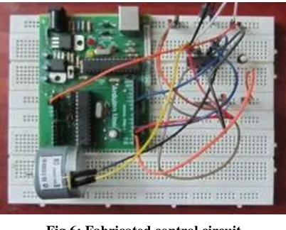 Fig 6: Fabricated control circuit 