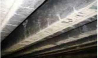 Figure No. 2 Flexural cracks that self sealed through autogenous healing   