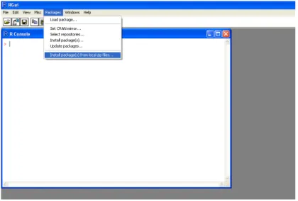 Figure 3: Package installation under Windows.