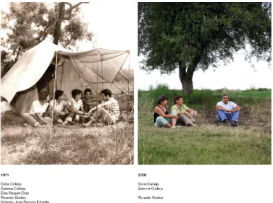 Fig. 2.8 A set of images created by artist Gustavo Germano. On the left is the original image, and on the right, the recreated photograph