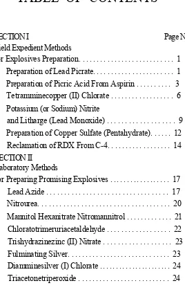 TABLE  OF  CONTENTS