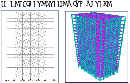 Fig 6.1.4: Building plan and 3D Isometric view of diagonal 