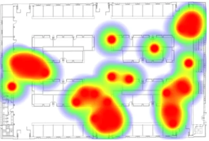 Fig. 4. Heatmap from Mercado del Este in Santander.