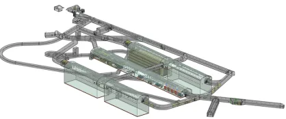 Figure 1: Schematic of the FD complex located on the 4850 level at SURF.