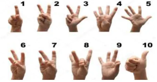 Fig-3: ASL hand gestures for emotions  